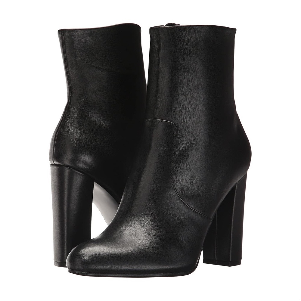 Steve Madden Editor Boots Black Size 8